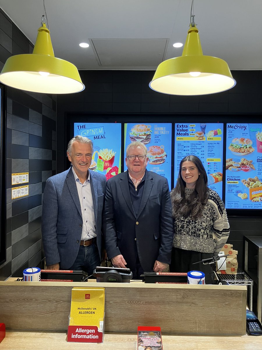 Jackson_Carlaw's tweet photo. What a fabulous visit to our local McDonald’s in Eastwood.

Strong culture of local employment, Career development and community engagement.

Thanks to Jim and Abi for hosting us. https://t.co/9n442MmkCg