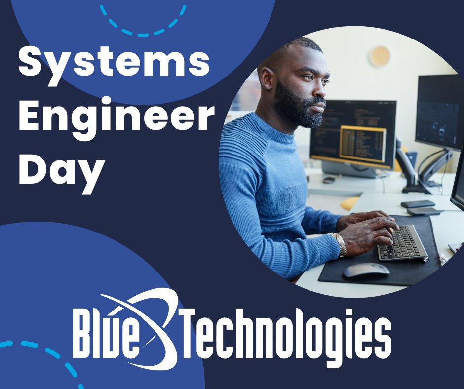 BlueTech_Inc's tweet image. Happy Systems Engineer Day! We’re grateful for our engineering team’s constant innovation and critical thinking. Their ability to integrate complex processes keeps our colleagues and clients operating smoothly every day. Today we celebrate their expertise and impact! #TeamBlue