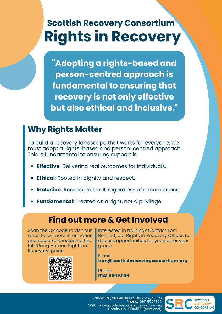 SRConsortium's tweet image. As #AddictionAwarenessWeek ends, we affirm: Recovery is a right.

Working with the National Collaborative Change Team on the Charter of Rights, we ensure support is &quot;not a privilege but a fundamental part of rehabilitation&quot;.

#RightsInRecovery