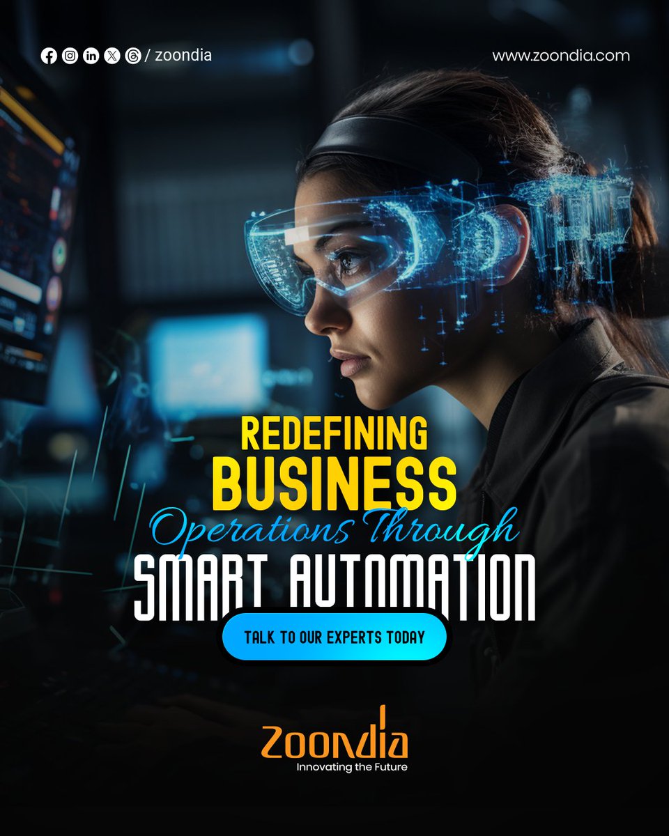 zoondia's tweet image. How can businesses boost efficiency with smart automation?

Zoondia helps enterprises streamline workflows, reduce manual tasks.

To know more visit zoondia.com
#SmartAutomation #Zoondia  #BusinessAutomation #Zoondia