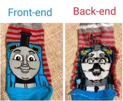 onix_react's tweet image. Front-end vs. Back-end 🤖😂

#code #webdev #learntocode