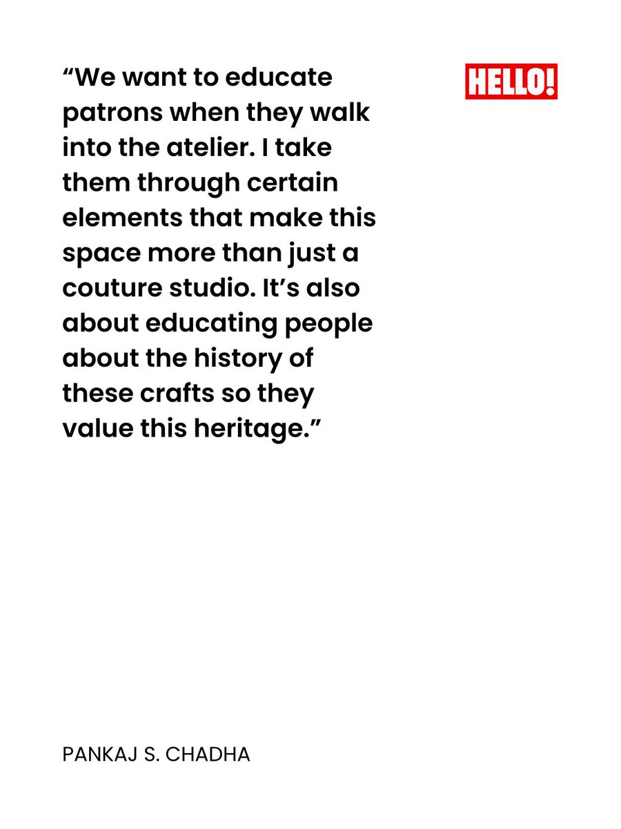 HELLOmagIndia's tweet image. #PankajSChadha opens his #Delhi atelier to reveal how he’s blending artistry, heritage, &amp;amp; childhood lessons to revive India’s ancient embroideries &amp;amp; restore their place in modern couture: shorturl.at/IadUZ #HELLOIndia #HELLOMagazine #PankajSHeritage