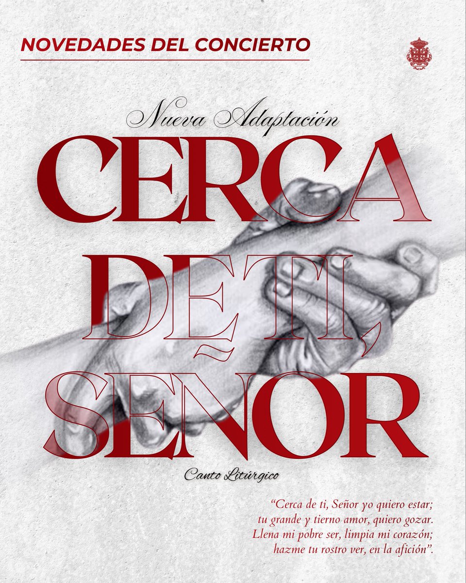 AMSOLEDADyS's tweet photo. 𝐂𝐄𝐑𝐂𝐀 𝐃𝐄 𝐓𝐈́, 𝐒𝐄𝐍̃𝐎𝐑

El primer “estreno musical” de la temporada  consiste en la nueva adaptación del Canto Litúrgico que escribiera Lowell Masón.

Tras una revisión y una nueva reinstrumentación será estrenada el próximo domingo. https://t.co/g16ZjyYCSY