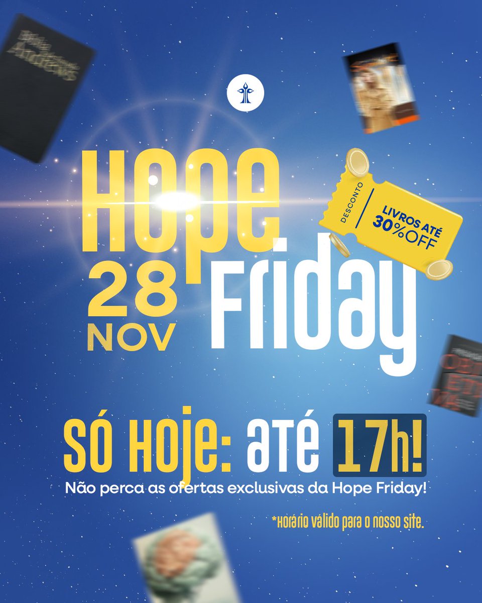 Que tal começar 2026 com o propósito de buscar mais aquilo que nos transforma por meio de boas leituras?  Na #HopeFriday da CPB, você encontra materiais que podem mudar sua vida. Confira as ofertas: bit.ly/4iugwoS