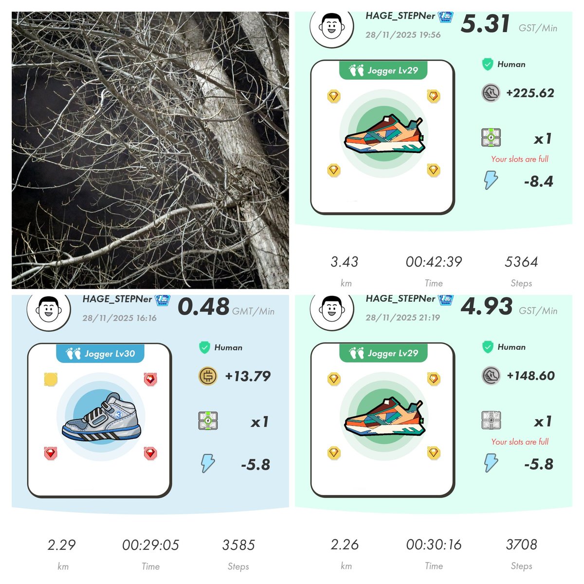 HAGE54039's tweet image. 2025/11/28
374.22GST
13.79GMT
Stepn Activation Code : 69828321
#STEPN