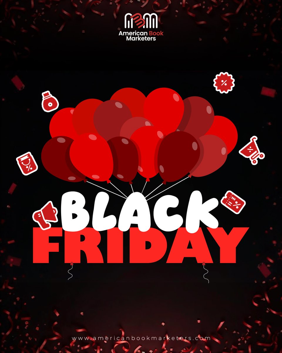 abookmarketers's tweet photo. The wait is over! 🖤 #BlackFriday deals are here, shop before they're gone! https://t.co/GuQrEbtM3E #BlackFridaySale #ShamelessSelfpromoFriday https://t.co/jw0Z6nz5hP