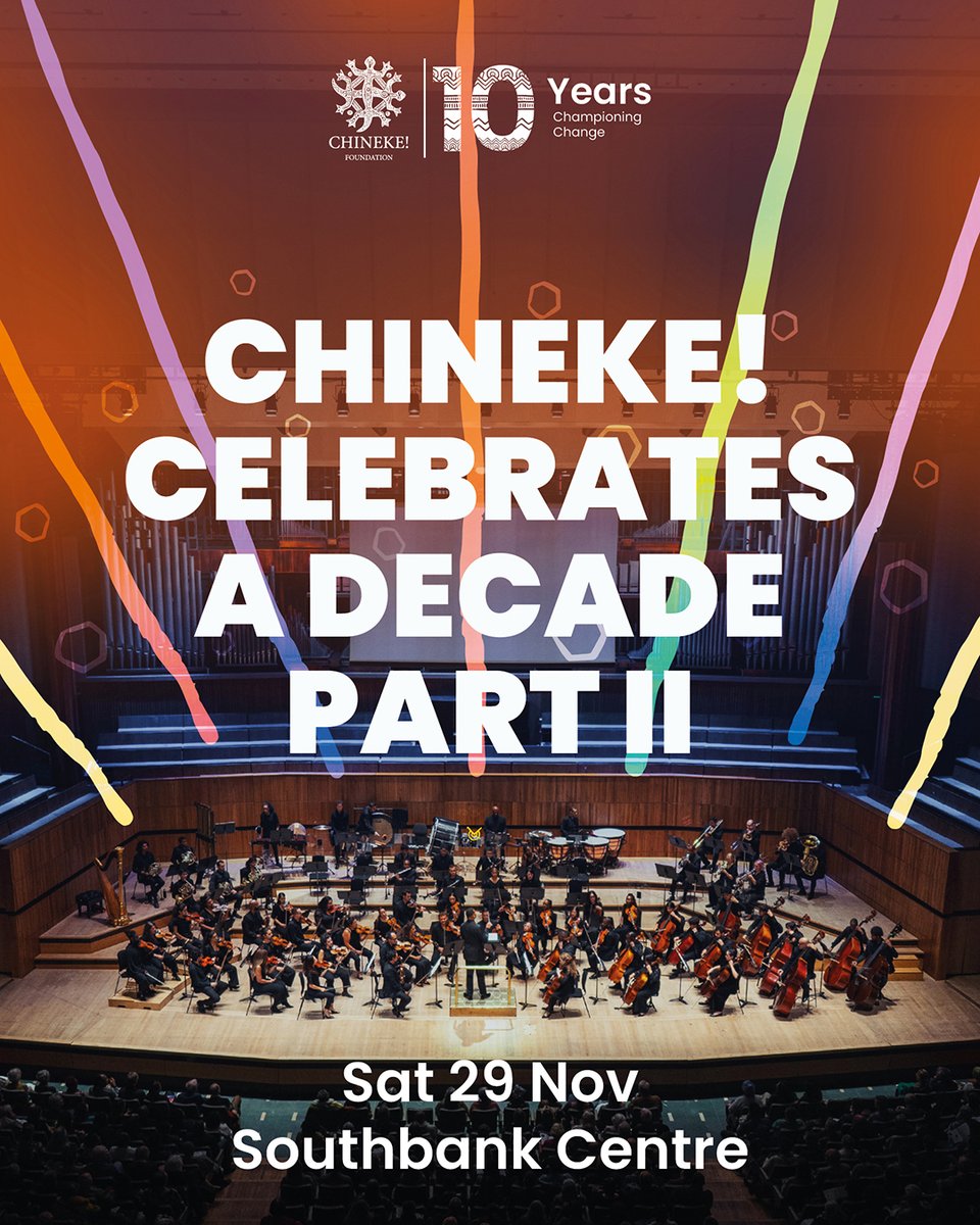 Tomorrow night we celebrate the final concert in our 10th anniversary season, back where it all began -  bringing you a programme of works we've commissioned over the last ten years plus a world premiere!

We'd love for you to join us 🥳southbankcentre.co.uk/whats-on/chine…