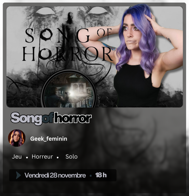 GFeminin's tweet image. 🎥⋮ Est-ce qu&apos;un jour je vais sortir de ce cauchemard.?

👇🏻 ⋮ C&apos;est par ici que sa ce passe ! ⤵︎ 

⟡ TWITCH : twitch.tv/geek_feminin
⟡ DISCORD : discord.gg/geekfeminin

── #twitchstreamer #twitchtv #twitchaffiliate