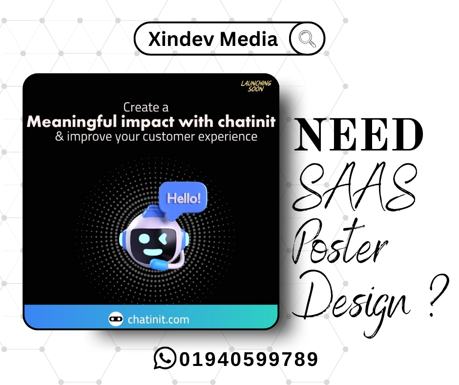 misternaimur's tweet photo. SAAS poster Design 
𝐂𝐥𝐢𝐞𝐧𝐭 : Chatinit
𝐂𝐚𝐭𝐞𝐠𝐨𝐫𝐲 : Ai Chatbot Service
𝐍𝐞𝐞𝐝 𝐃𝐞𝐬𝐢𝐠𝐧? 𝐓𝐡𝐞𝐧
𝐂𝐨𝐧𝐭𝐚𝐜𝐭 𝐮𝐬 𝐧𝐨𝐰!
𝐖𝐡𝐚𝐭𝐬𝐀𝐩𝐩✆ +𝟖𝟖𝟎𝟏𝟗𝟒𝟎𝟓𝟗𝟗𝟕𝟖𝟗
#graphicdesigner #graphics #graphictees #graphicnovel #graphicdesign #graphictee https://t.co/90CpjBM7UE