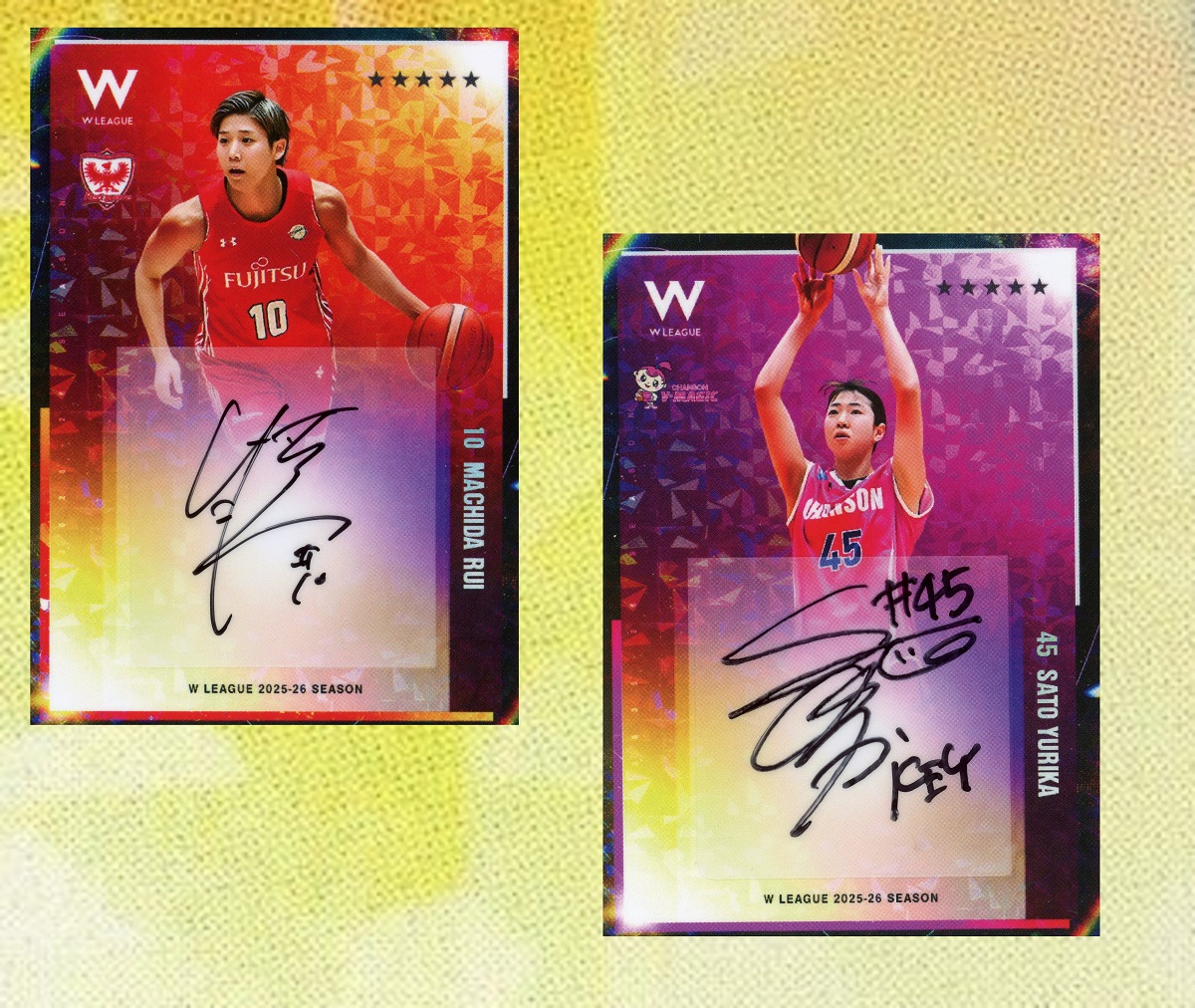 今回のWリーグトレカ、13パック購入し一番の収穫は選手の自筆サイン