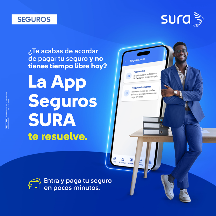 morozcoduque's tweet photo. 💳📲 ¡Pagar tu seguro ahora es más simple que nunca!
Desde la APP Seguros SURA ya puedes realizar el pago de tu seguro de forma rápida, segura y sin moverte de donde estés. 🙌💙 https://t.co/XPSTGH1dih