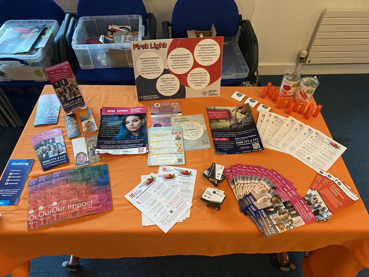 FirstLightSW's tweet image. Our Safer Futures team was proud to attend the “Reducing Isolation and Loneliness in Cornwall” event.

The day celebrated the incredible work already happening in our communities thanks to funding from @NHSCharities and @RCHTCharity. 

#Stand4Change