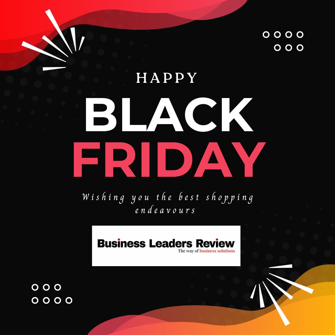 ✨ Happy Black Friday! ✨

It’s that time of the year when great deals meet great opportunities.

At Business Leaders Review, we wish you the best shopping experiences and smart savings today and always. 🛍️💼

#BlackFriday #BlackFriday2025