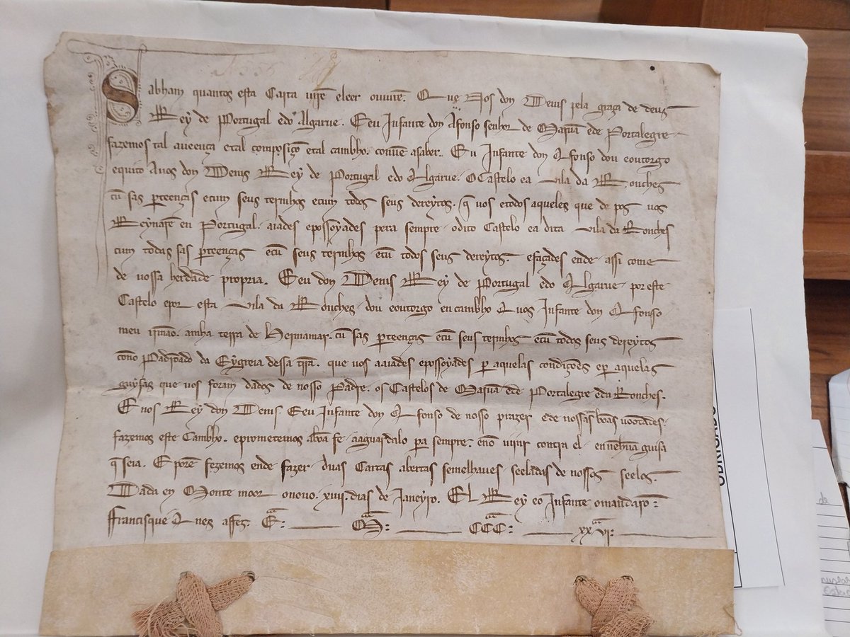 Acordo de paz entre o Senhor D. Dinis e D. Afonso, Senhor de Portalegre, colocando fim à guerra da Era de 1298.