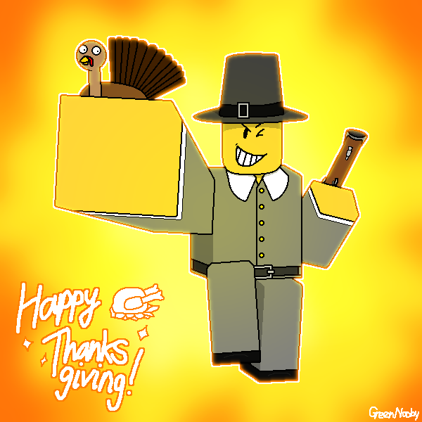 goobynoobington's tweet image. THAT&apos;S RIGHT! We&apos;re going back to the first Thanksgiving to get the turkeys off the menu!
#roblox #robloxart #thanksgiving