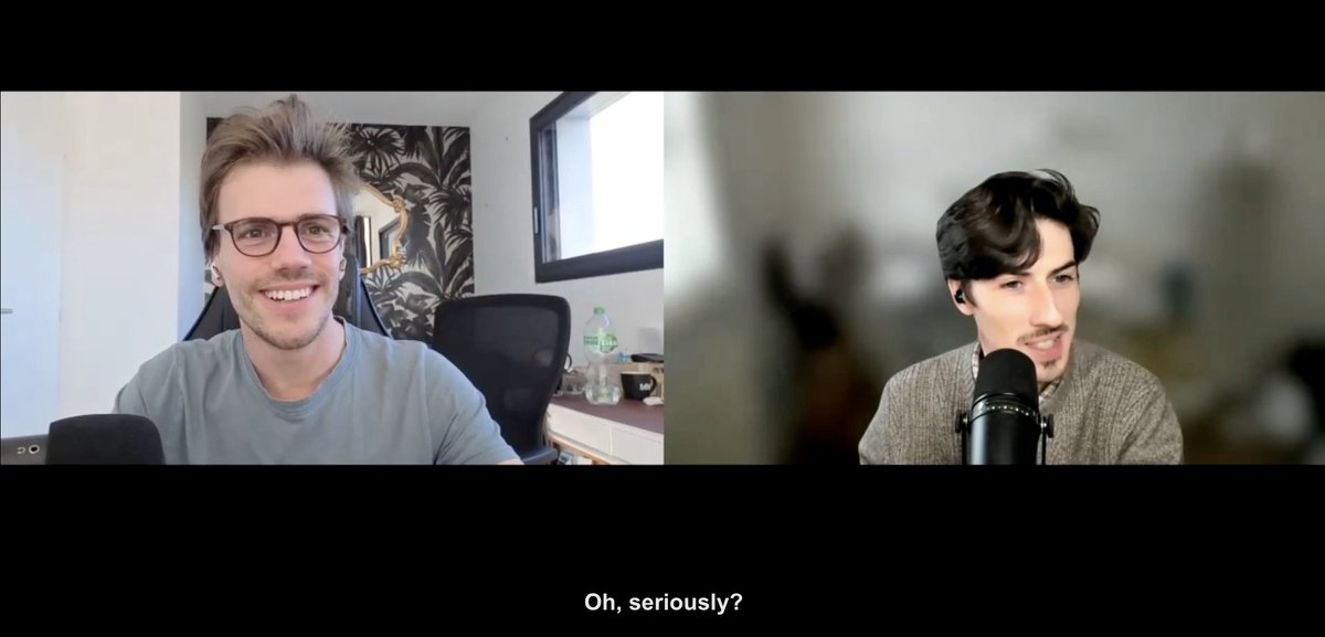 Joshua_Tiernan's tweet image. Full interview with @tibo_maker is live. We discussed:

📈 VC failures to bootstrap success
✅ What changed with TweetHunter
🤹 Managing 5 projects solo
% Giving equity for audience
🏃‍♂️ Growth strategies
👨‍💻 Building in public
❌ Killing failed products
🔎 Choosing ideas

Link👇