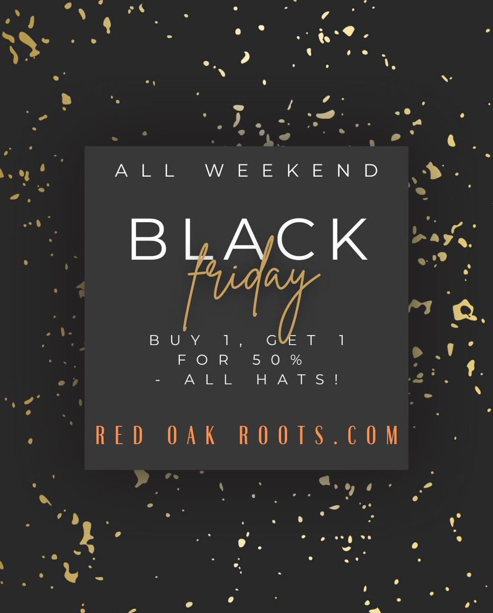 RedOakRoots21's tweet image. All hats, all weekend! Buy one, get one 50%. Combines with FREE SHIPPING! ✨🧡 #KC #KCK #KCMO #BlackFridayDeals #BlackFriday #FemaleOwned #Hats #Maker 

redoakroots.com 💻