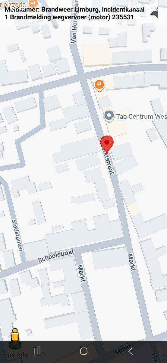 Brandmelding Wegvervoer in Wessem