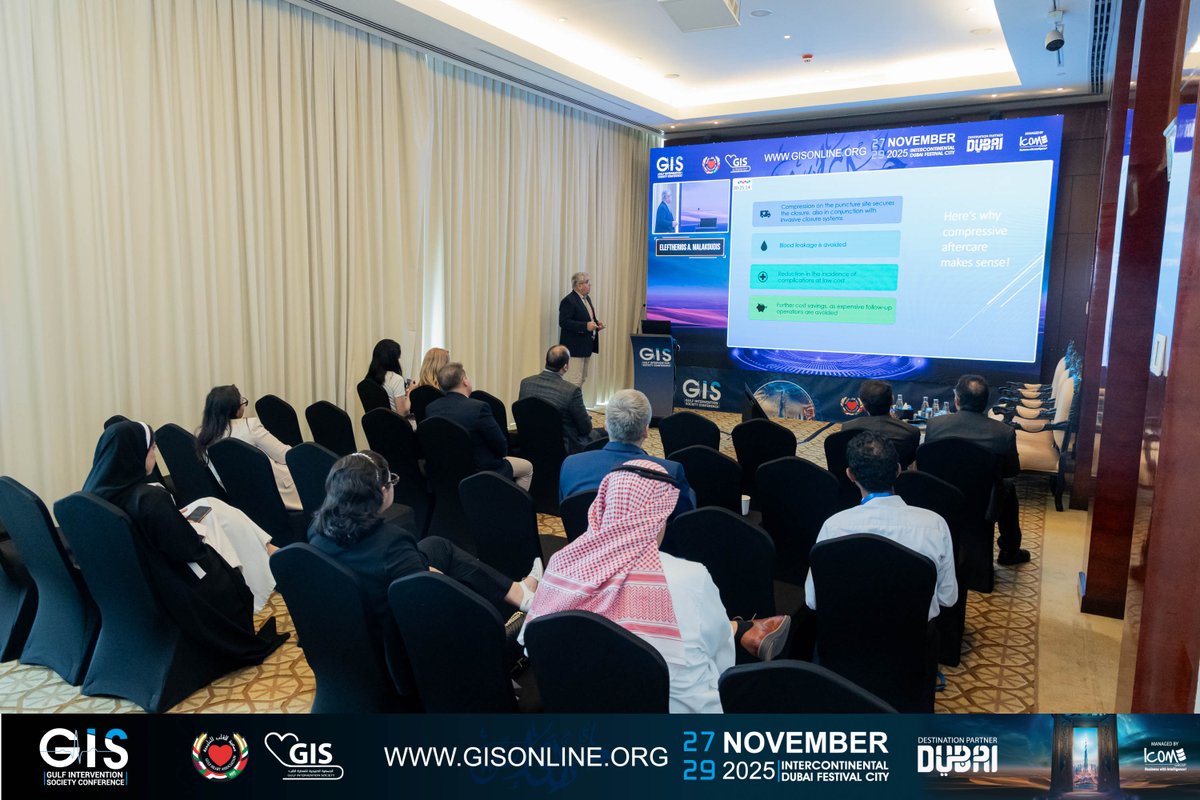 GisGulf's tweet image. MAINTAIN PRESSURE, SECURE HEMOSTASIS:
THE COMPREHAEM REAL WORLD REGISTRY

✔How to maintain pressure to keep the puncture site closed.
✔ what complications to avoid.
✔The difference among to achieve haemostasis and keep the arteriotomy closed.

#GIS2025…