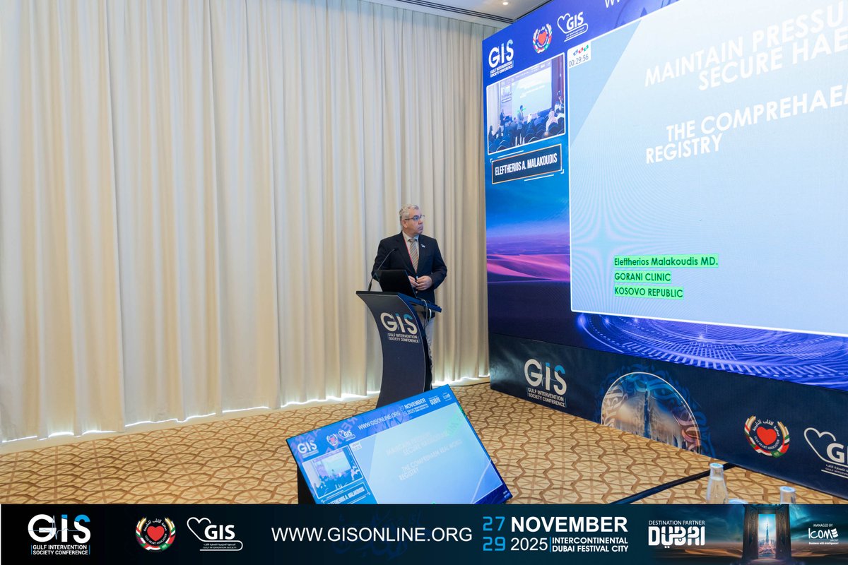 GisGulf's tweet image. MAINTAIN PRESSURE, SECURE HEMOSTASIS:
THE COMPREHAEM REAL WORLD REGISTRY

✔How to maintain pressure to keep the puncture site closed.
✔ what complications to avoid.
✔The difference among to achieve haemostasis and keep the arteriotomy closed.

#GIS2025…