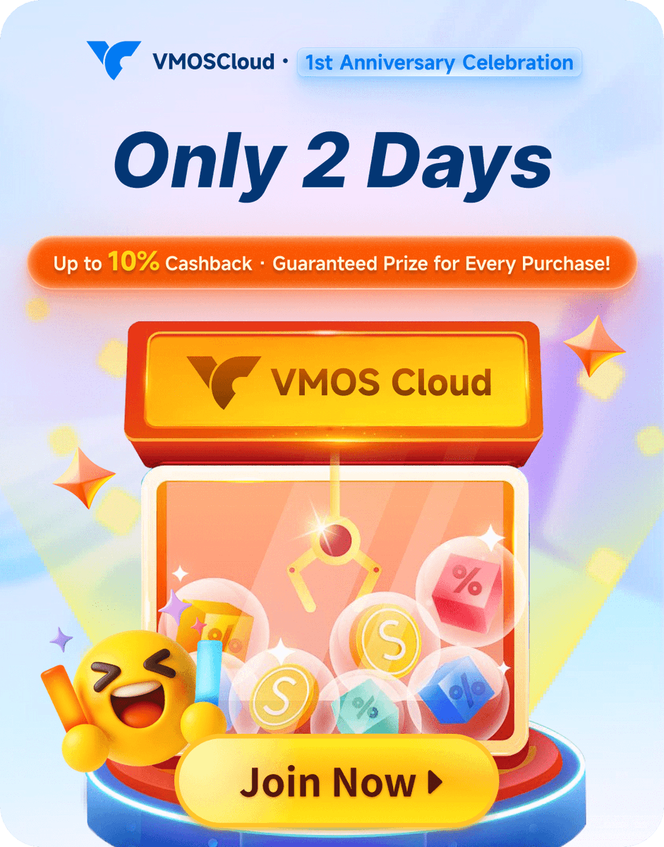 VMOSCloud's tweet image. Join: cloud.vmoscloud.com/event/annivers…