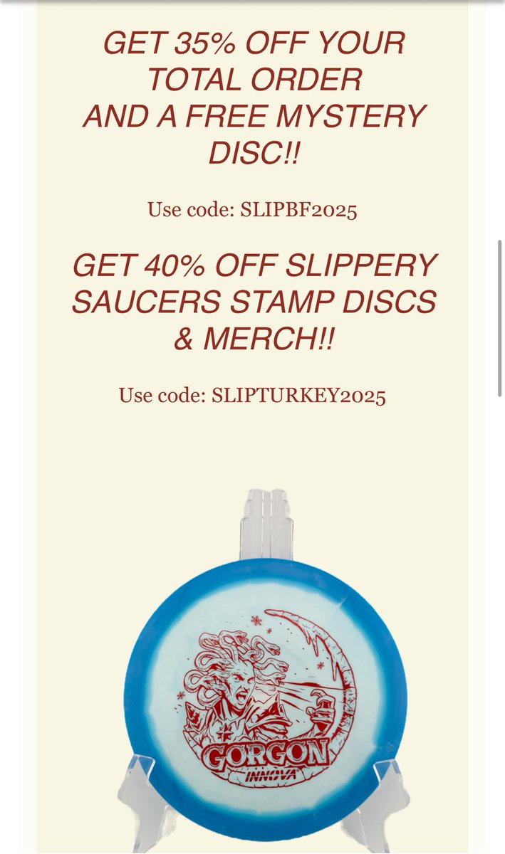 Slippery Saucers Disc Golf tweet media