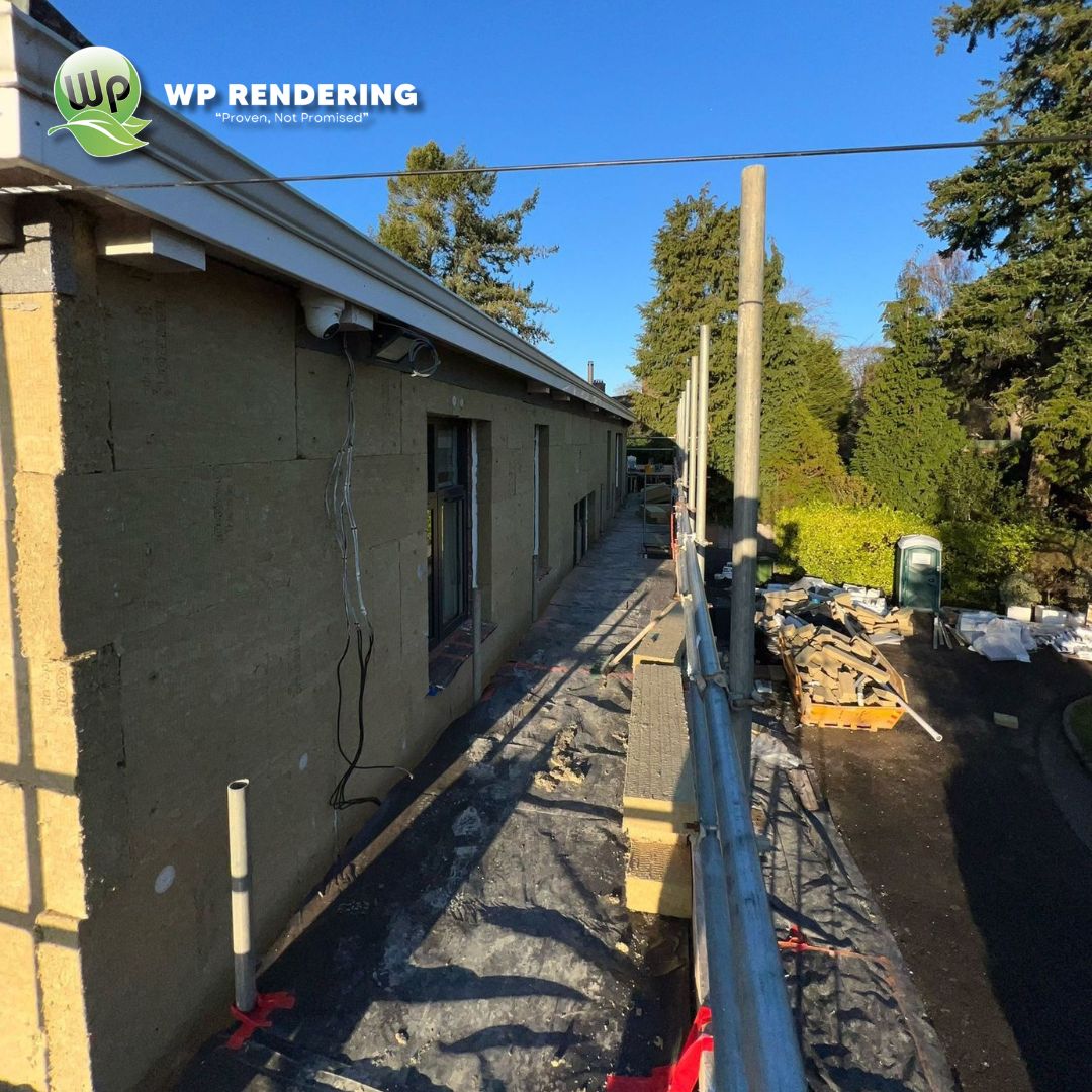 WpRendering's tweet image. Moor Hall, Kidderminster – EWI in progress using Class A1 Rockwool (110mm) achieving a 0.3 U-value. 

Includes a 25-year insurance-backed warranty. More updates to follow. 

Free survey: 01684 567183 wprendering-plastering.co.uk

#WPRendering #EWI #Rockwool #Rendering #Kidderminister