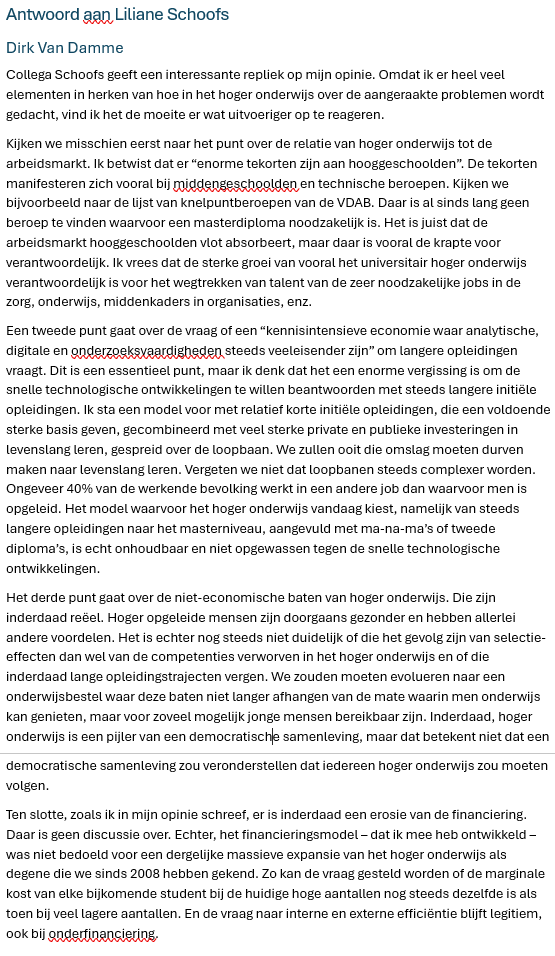 <a href="/SchoofsLiliane/">Liliane Schoofs</a> Hartelijk dank voor uw interessante reactie. Ik heb op mijn beurt gereageerd in onderstaande tekst.