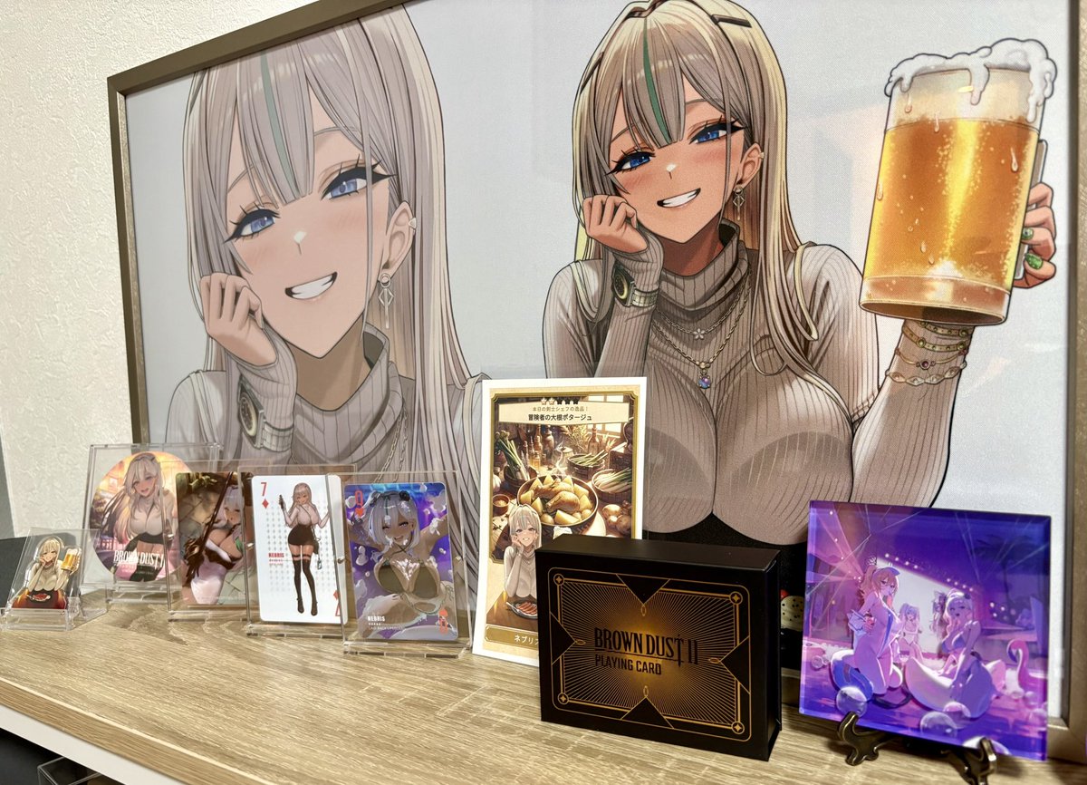 今年の夏イベのアクリルブロックとトランプ買えました〜🎉✨ トランプ