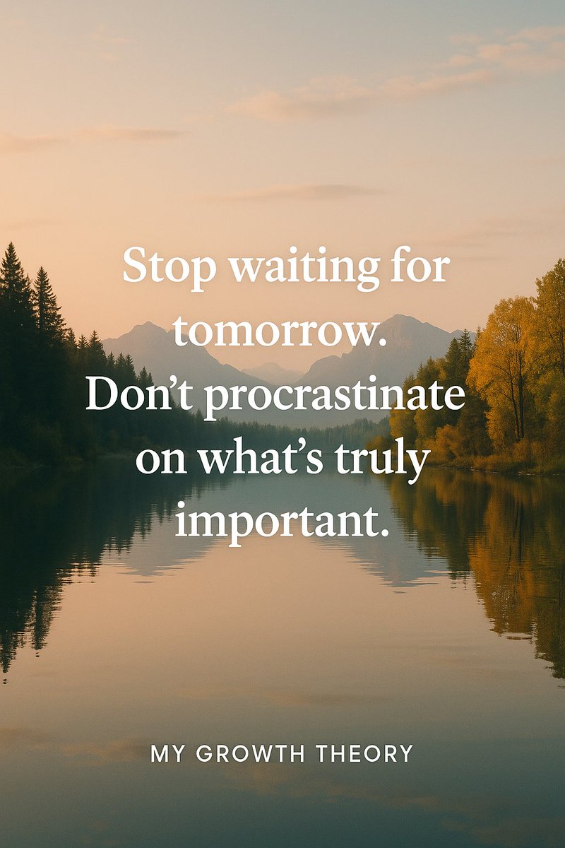 mygrowththeory's tweet image. Take action today. 

Every small step builds momentum, discipline, and long-term success.