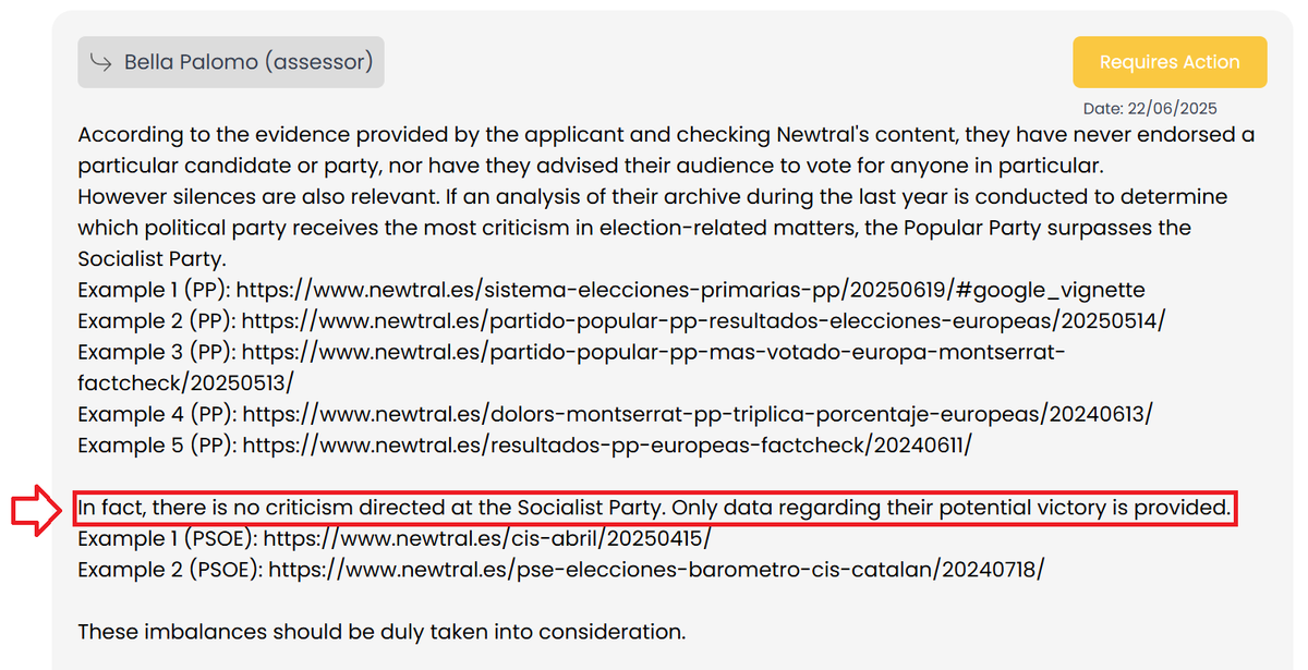 GuillermoRocaf1's tweet image. #URGENTE🎯: La Auditora de los Verificadores europeos advierte que @NEWTRAL de @_anapastor_ sería un INSTRUMENTO ELECTORAL del @PSOE de @sanchezcastejon ⚠️👇😱
