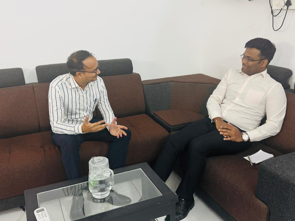 poechennai's tweet photo. PoE Chennai &amp; Cochin (I/C) Shri Rajkumar M met Shri Rajthilak (Fisheries) and Shri Somashekar (Labour), #Lakshadweep, to strengthen safe and legal emigration systems and understand the UT’s overseas employment potential and current ecosystem. @ProtectorGenGOI https://t.co/2rIAw0FgA8