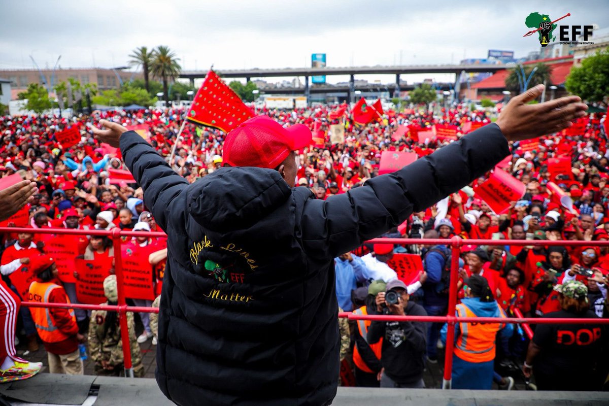 One thing for sure is that The EFF have mastered the art of crowd mobilization since the dawn of democracy, with little resources they always attract huge crowds. #ReleasePhalaPhalaJudgement