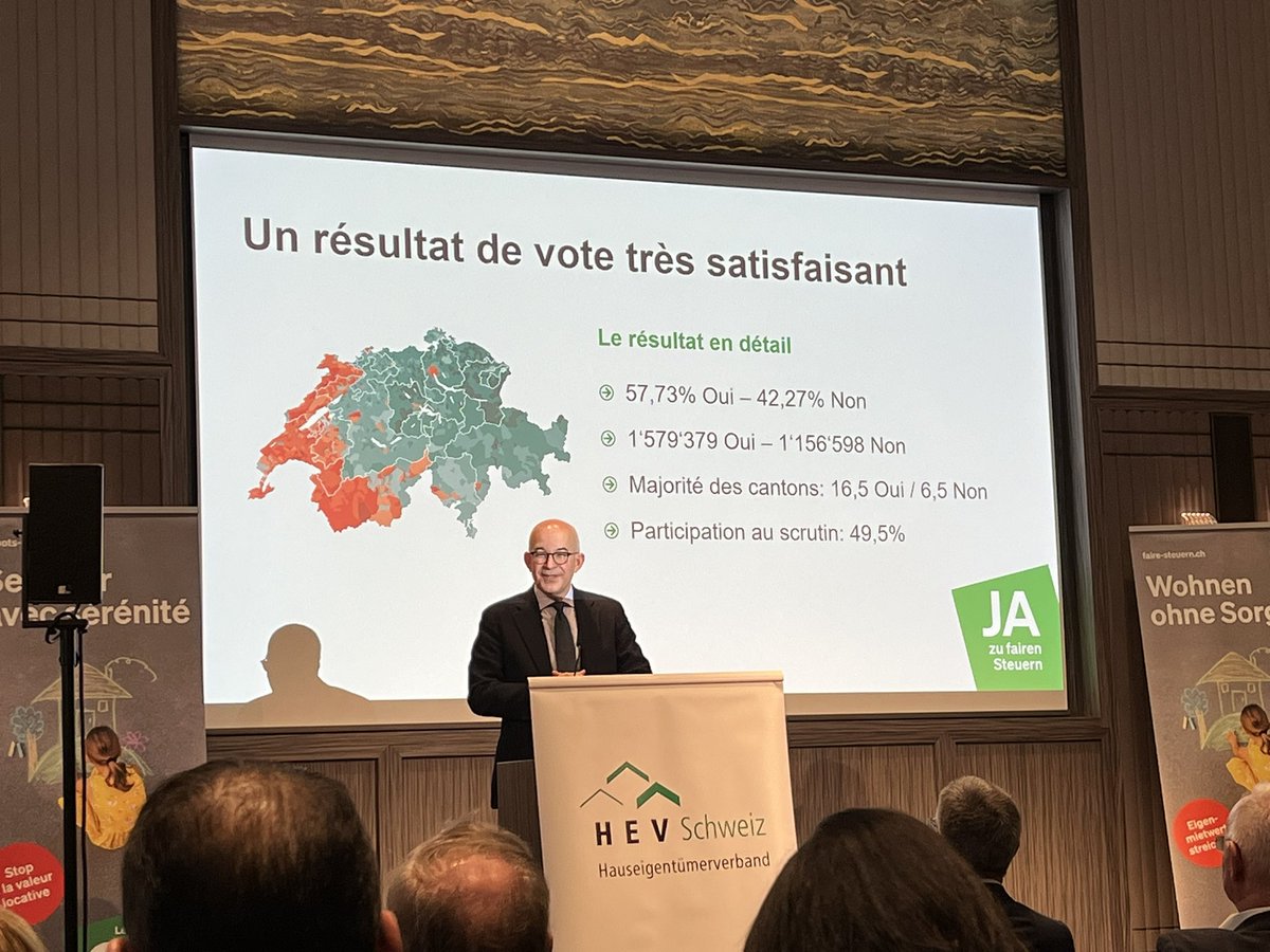 Präsidentenkonferenz HEV Schweiz mit dem erfreulichen Rückblick von HEV-Präsident Gregor Rutz zur gewonnenen #Eigenmietwert-Abstimmung. 

#immobilien #immobilienmarkt #hauseigentum #wohneigentum