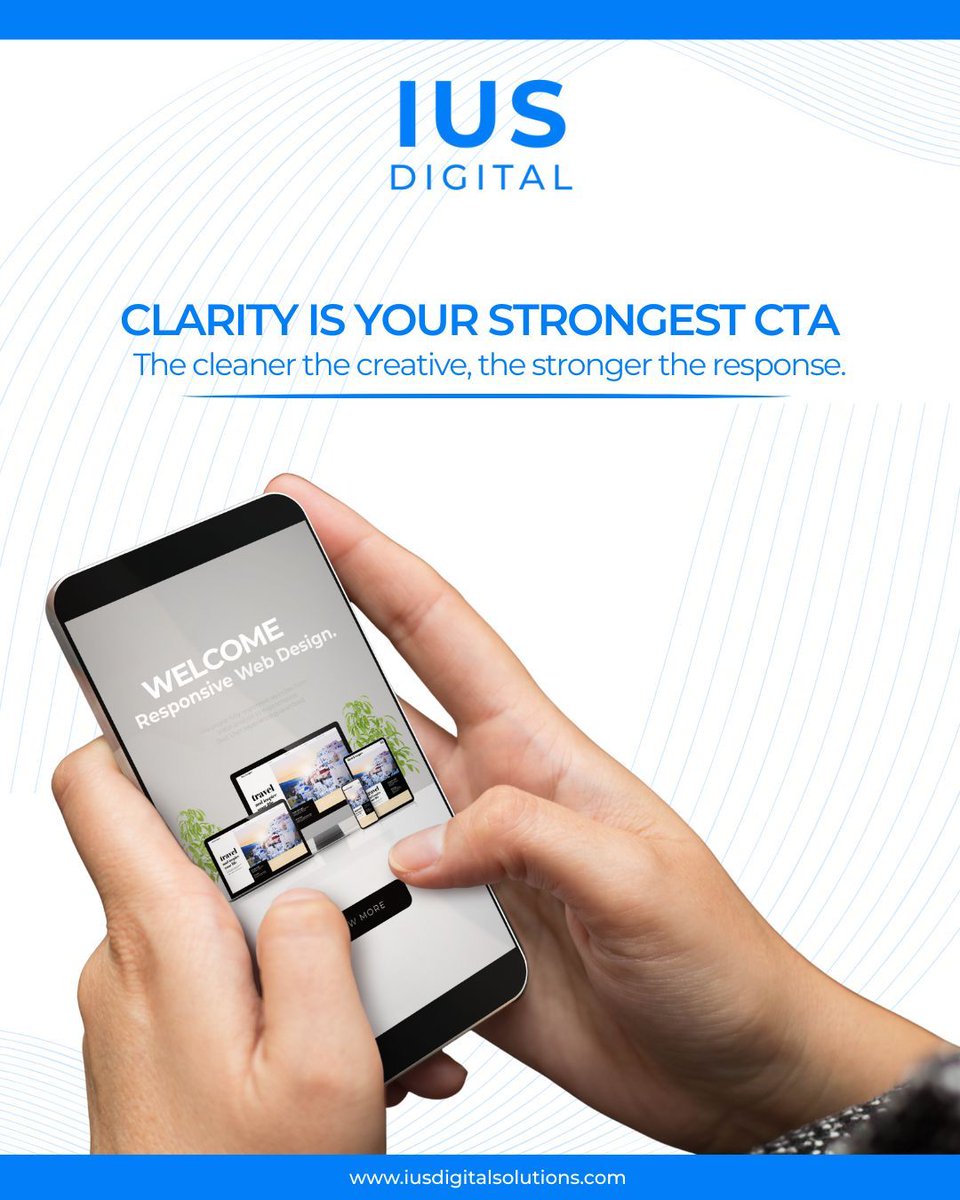 _iusdigital's tweet image. When your audience instantly understands who you are and what you want them to do, conversion rates rise naturally.
That’s why our design philosophy is simple: clarity first, always.

Contact IUS Digital Solutions today. 
#BrandStrategy #ContentOptimization #IUSDigitalSolutions