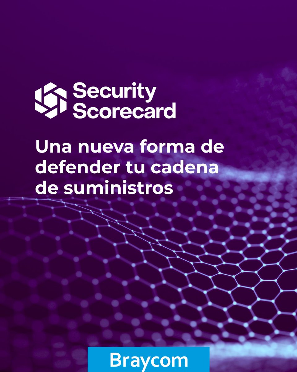 braycomonline's tweet image. La Detección y Respuesta de la Cadena de Suministro (#SCDR) de @SecurityScorecard reinventa el modelo #supplychain, brindándote un enfoque unificado y escalable para tomar el control y actuar, no solo recopilar datos. Si necesitás saber más, escribinos a info@braycom.com