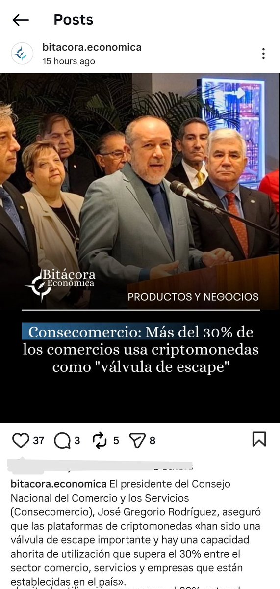 joc_ra's tweet image. Corregiría el título: Más del 30% de los comercios usan stablecoins por necesidad. 

Con la situación actual esto es un dato creíble. 

Por que es información que vendría de sus agremiados.

¡Ahora si somos una cripto nación! 😅