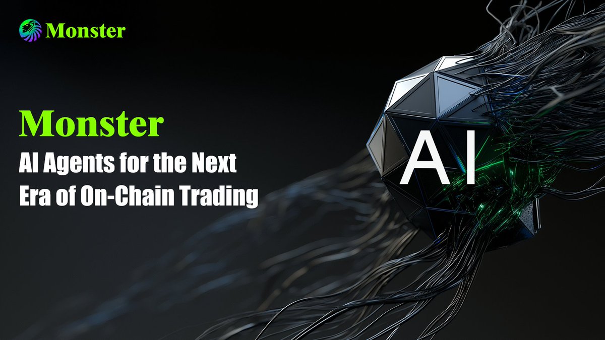 Most “bots” automate actions. Monster’s AI Agent automates decisions.

This is a new financial primitive built on three principles:

1. Real-time multi-factor reasoning

The AI Agent fuses:
• L2 order flow
• perp skew
• funding rate patterns
• volatility clustering
•