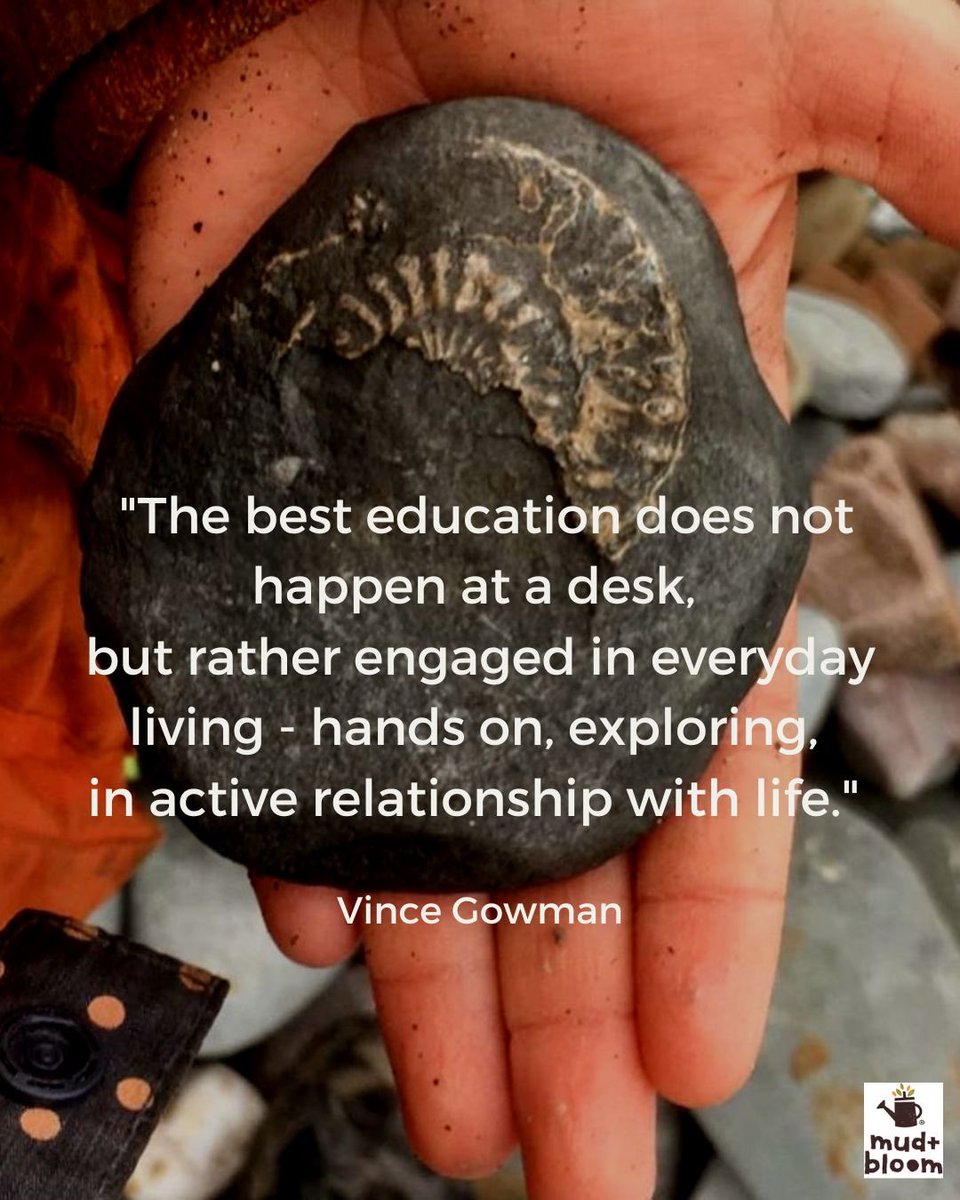 MudandBloom's tweet image. “The best education does not happen at a desk, but rather engaged in everyday living - hands on, exploring, in active relationship with life” 

Vince Gowman

#vincegowman #education #handsonlearning