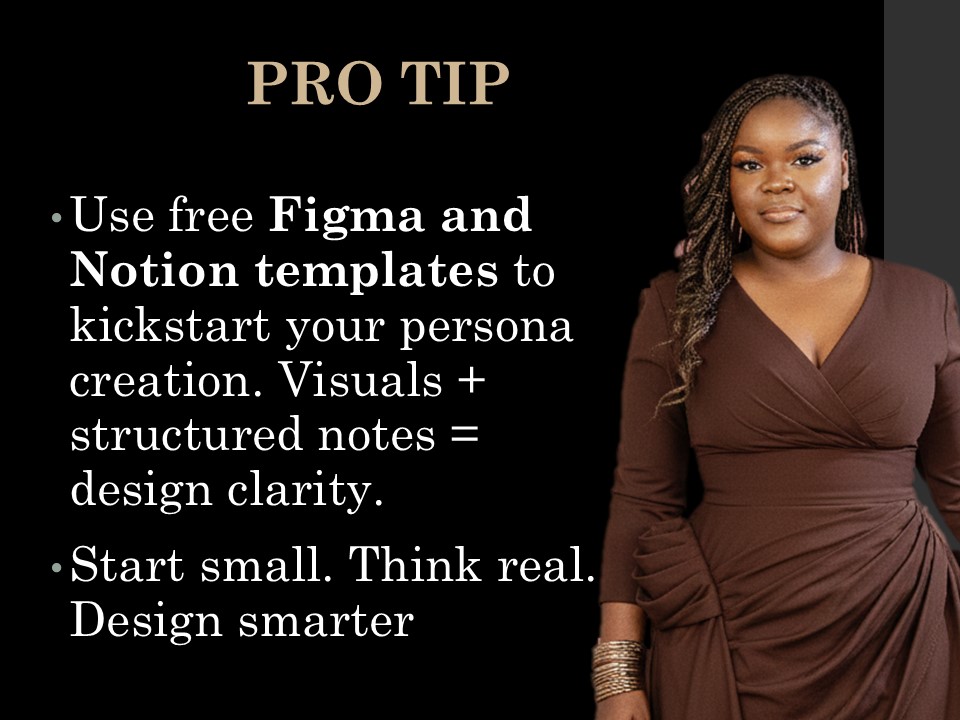 _MaeTech's tweet photo. Day 45/60 
Create Your First User Persona

Visuals + structured notes = design clarity.
Start small. Think real. Design smarter.
#UXDesign #UserPersona #ProductDesign #UXResearch #UserExperience #Figma #Notion #DesignThinking #60DaysOfDesign #UserCenteredDesign
#heatedrivalry https://t.co/pkr9FjUvl4