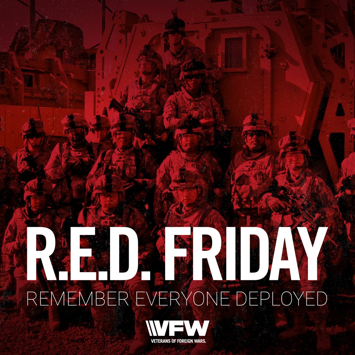 On this Friday, we give thanks to the brave men and women who are currently deployed; our family members, loved ones and the many individuals we don’t know, all who have chosen service over self. 

We #RememberEveryoneDeployed: Those near and far; until they all come home.
