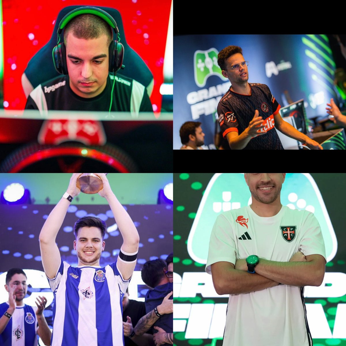 ✅APURADOS DOS GRUPOS A a D 
<a href="/FPFeSPORTS/">FPF eSPORTS</a> Christmas Challenge 🎄

🕐 Grupos E/F/G/H a começar 🔜

Grupo A 
<a href="/bernasfigue5/">Bernardo Figueiredo</a> ✅
<a href="/licapu7/">Di Silva</a> ✅

Grupo B 
<a href="/diogo_silva33/">Diogo Silva</a> ✅
<a href="/luca_nr1_/">Luca-nr1</a> ✅

Grupo C 
<a href="/MarQzou/">MarQzou</a> ✅
<a href="/NightPT_01/">Bruno Simão</a> ✅

Grupo D 
<a href="/TiagoAraujo10_/">Tiago</a> ✅
<a href="/RafaMonteiro09/">Rafa Monteiro</a> ✅