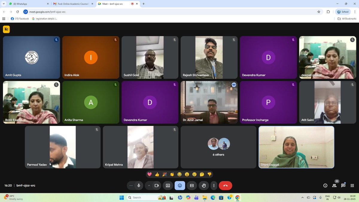 IGNOU_RCDelhi2's tweet image. Online Orientation Program for the Exam Centre Superintendents &amp;amp; Other Functionaries of TEE December 2025 held today on 28-11-2025