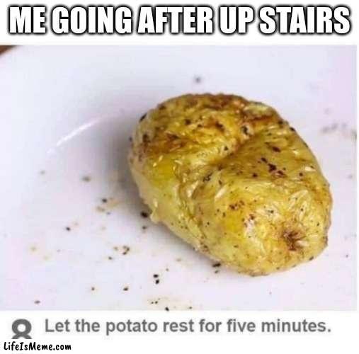 Lifeismeme_com's tweet image. Let the potato rest for five minutes - #Memes #memedaily #Justforfun #Funny #Jokes #lol