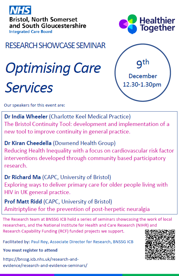 NHS BNSSG ICB Clinical Effectiveness & Research 💙 tweet media