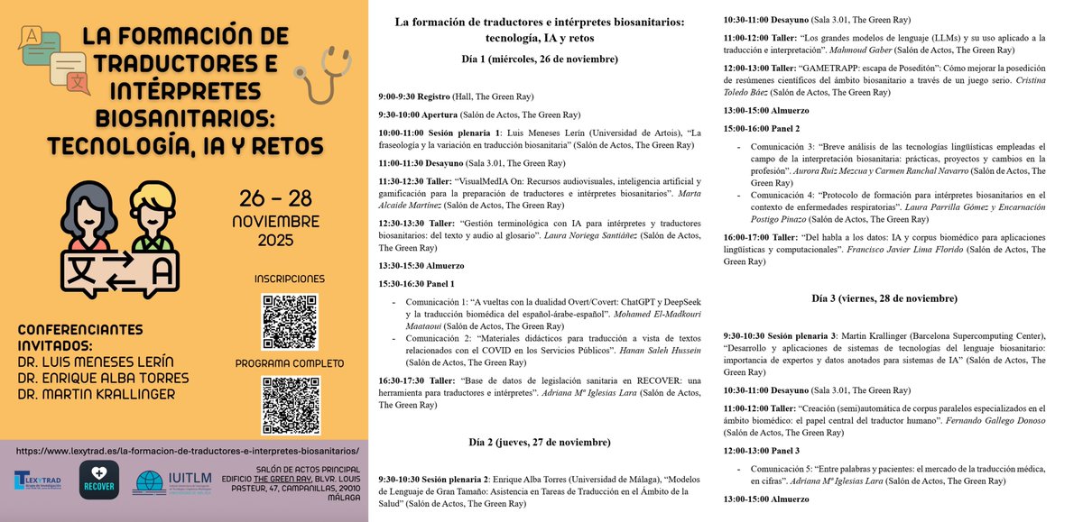 <a href="/MKrallinger/">Martin Krallinger</a>, IP del <a href="/BSC_CNS/">BSC-CNS</a> en #TeresIA, ha presentado esta mañana resultados de #TeresIA:
“Desarrollo y aplicaciones de sistemas de tecnologías del lenguaje biosanitario: importancia de expertos y datos anotados para sistemas de IA” en el seminario de <a href="/LEXYTRAD/">LEXYTRAD</a> <a href="/InfoUMA/">Universidad de Málaga</a>