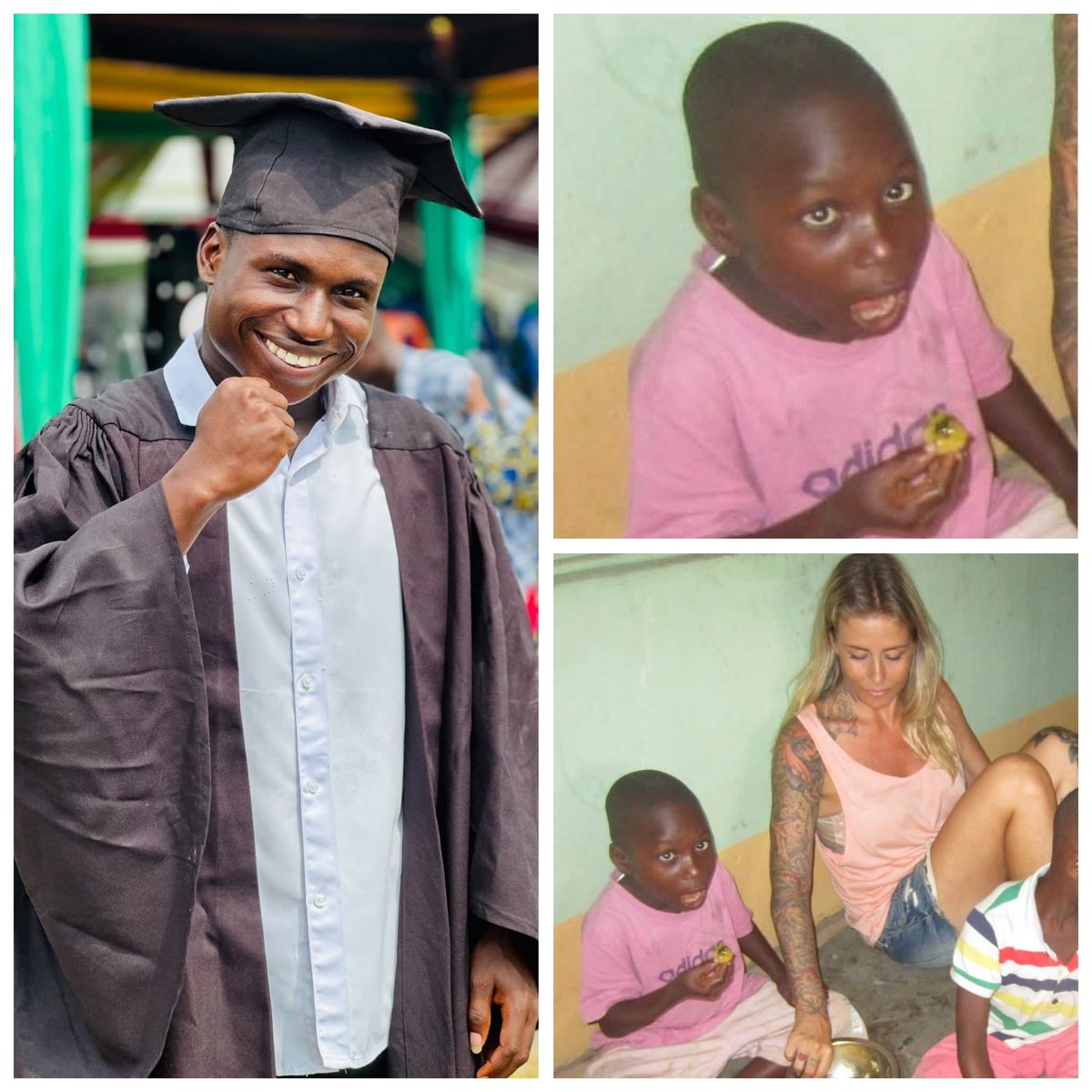 NigeriaStories's tweet image. Wow 🤩 
A Nigerian boy, Samuel, who was rescued after he was accused of witchcraft &amp;amp; almost k!lled has gained admission into the university. 
 
Danish aid worker, Anja Ringgren Love, who disclosed this in a Facebook post today, said she rescued Samuel 12 years ago in Akwa Ibom.