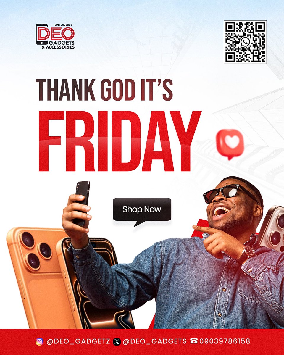 DEO_GADGETS's tweet image. TAKE TIME &amp;amp; REWIND ON A REMARKABLE WEEK WITH A NEW GADGET IN HAND FROM US

see it, buy it, enjoy it, swap it🍀

REFER US &amp;amp; EARN💯
NATIONWIDE DELIVERY💯