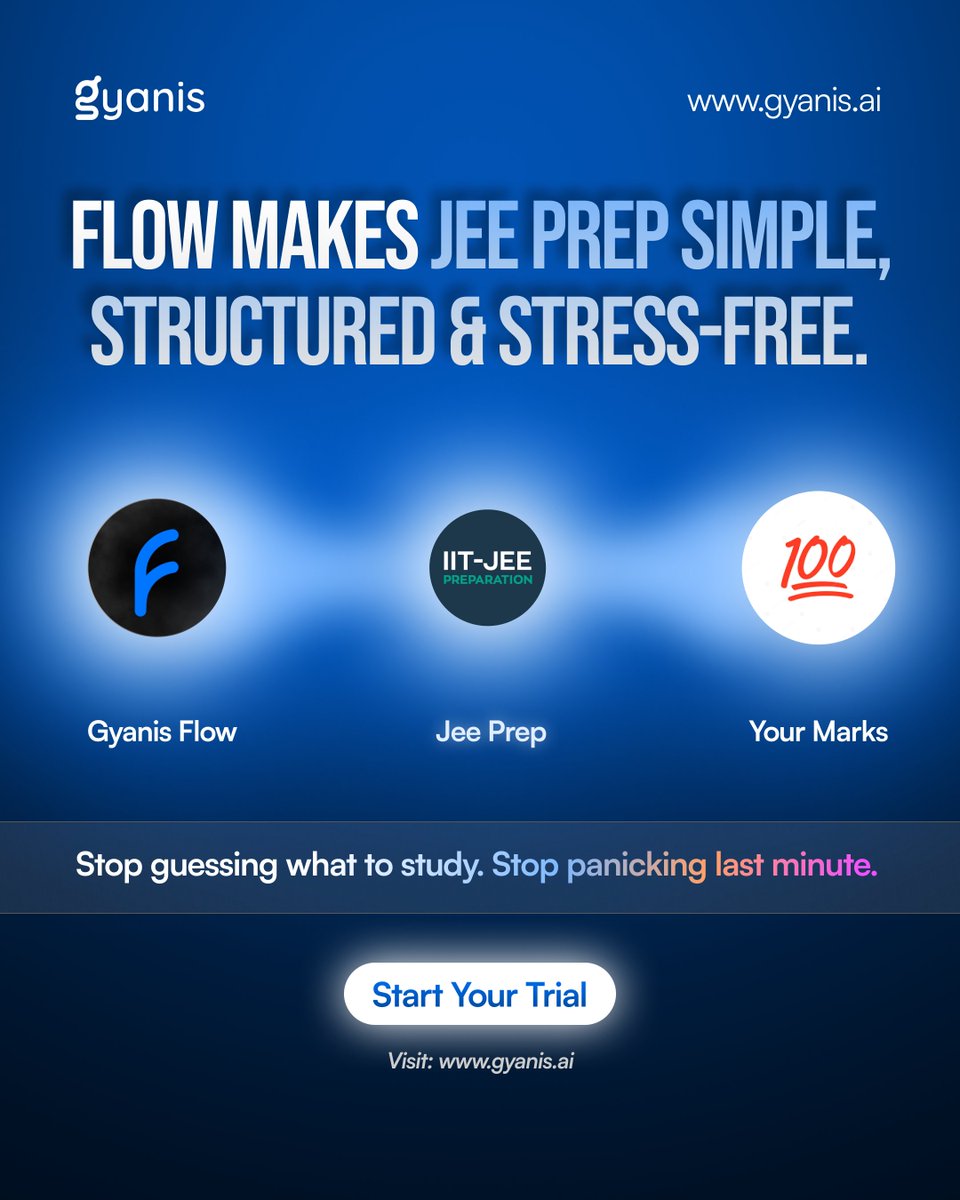 gyanisaiedtech's tweet image. Still waiting for the “perfect day” to start preparing?
This is it. This is your sign.

Don’t study harder alone.
Study smarter with a system.
Visit: gyanis.ai

#gyanis #aiforstudents #cbse #nep2020 #progressnotpressure #iitprep #futureoflearning #jeeprep