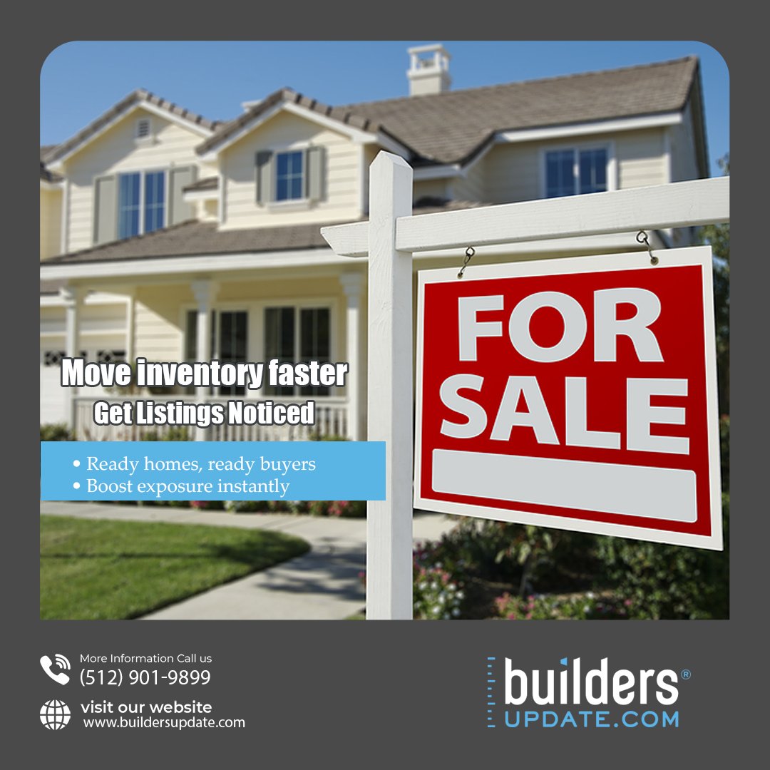BuildersUpdate's tweet image. Got ready-to-build homes for sale? Get them seen faster with Builders Update. Reach agents, boost exposure, and move your inventory with a powerful listing platform built for builders.  

buildersupdate.com

#ReadyToBuild #BuildersUpdate #HomeInventory #NewConstructionHomes